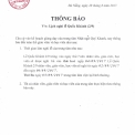 Thông báo nghỉ lễ Quốc Khánh 2/9